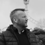Brendan Ogle Black and White photo on the hapenney bridge Dublin 2024